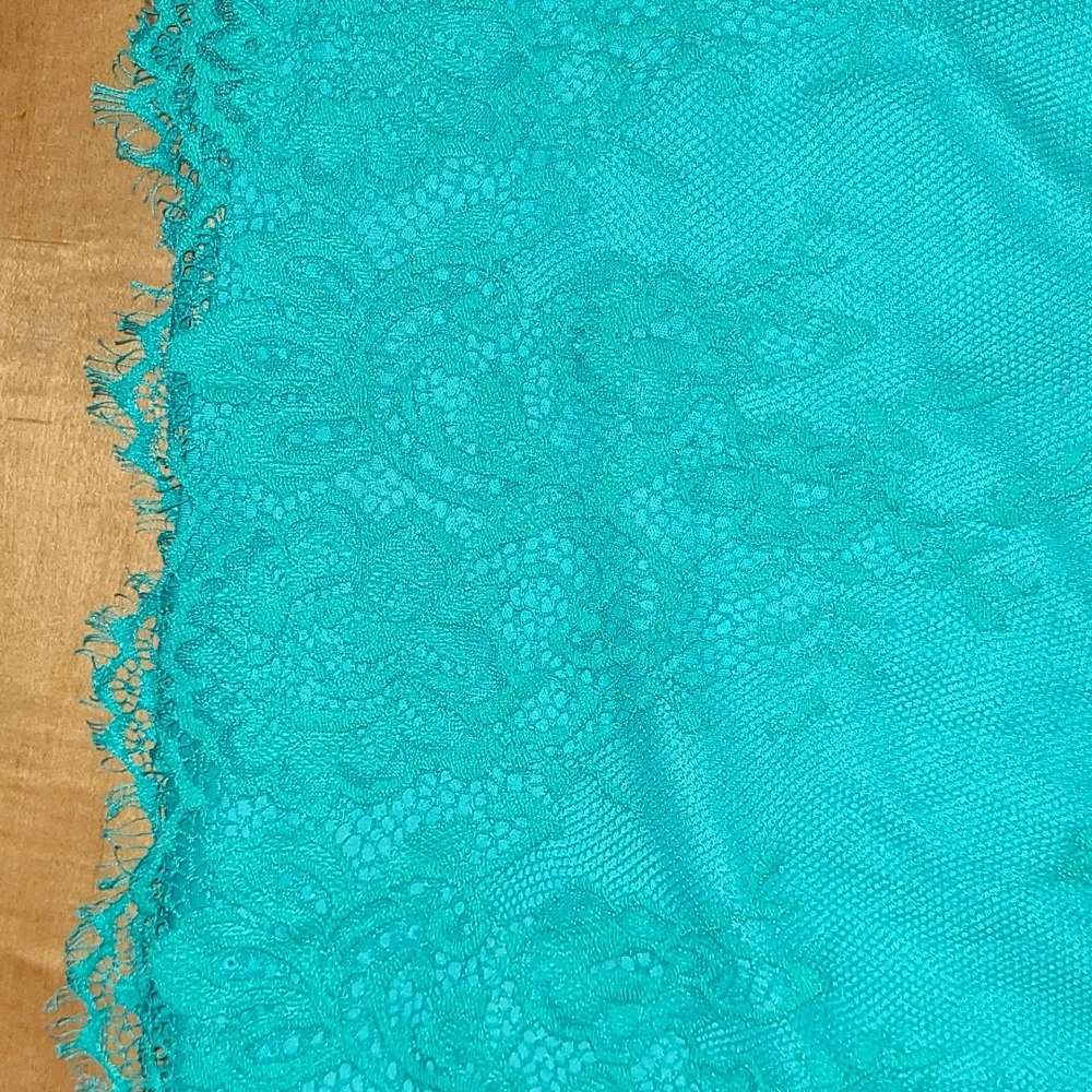 Roaman's Off the Shoulder Green  Lace Top.  Size 18W